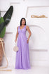 VESTIDO TRES LISTRAS PLISSADO